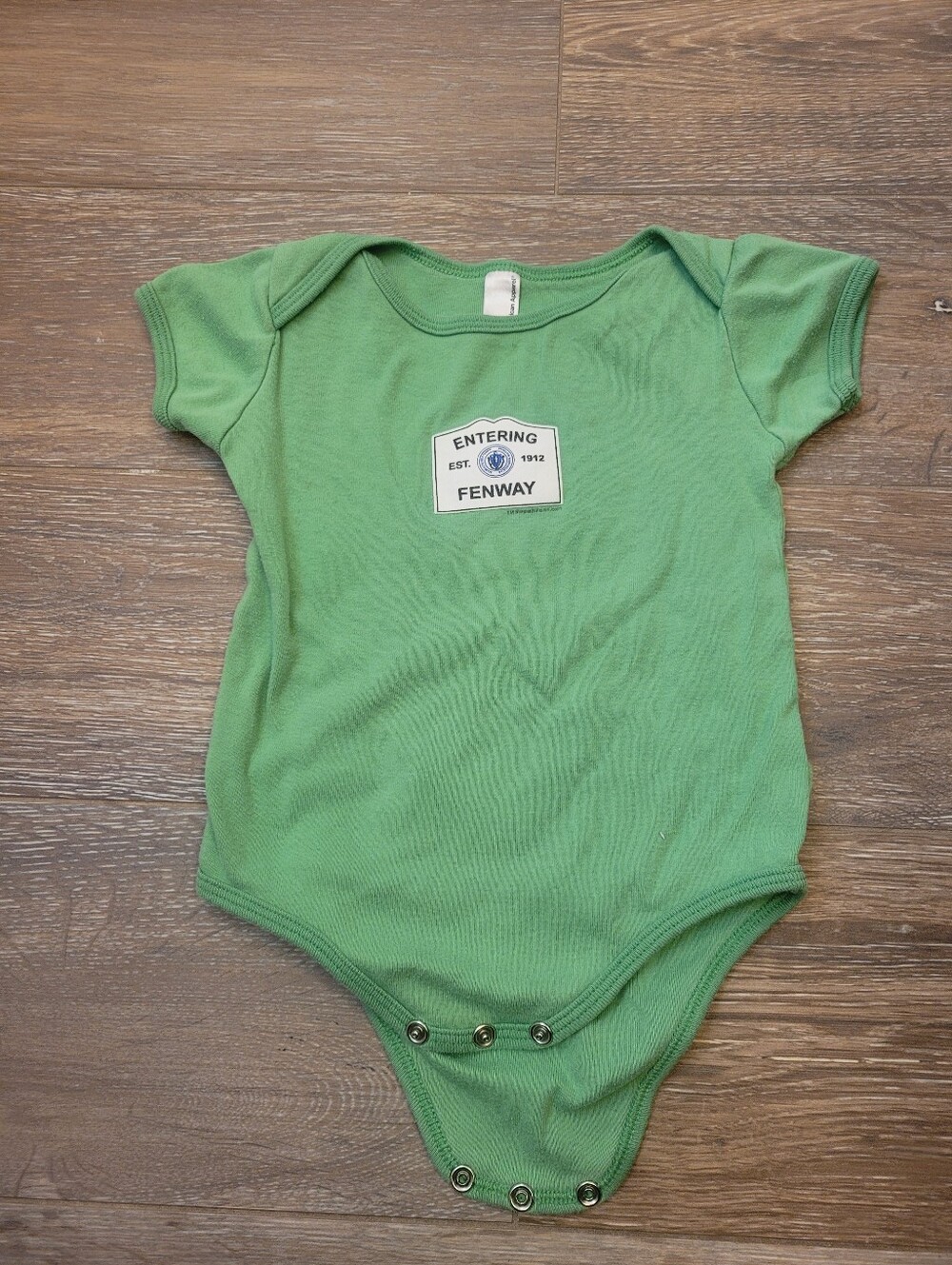 American Apparel "Entering Fenway" Onesie, 12-18M